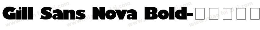Gill Sans Nova Bold字体转换